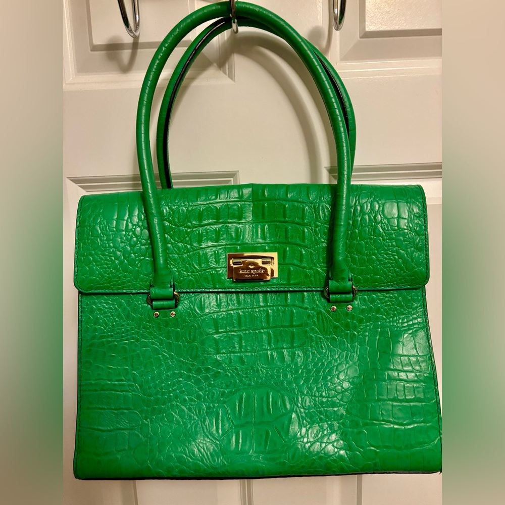Kate Spade Faux Alligator tote